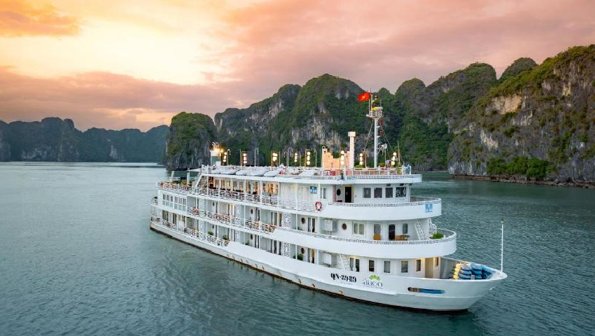 Overview of Au Co Halong Bay Vietnam cruise Cruise