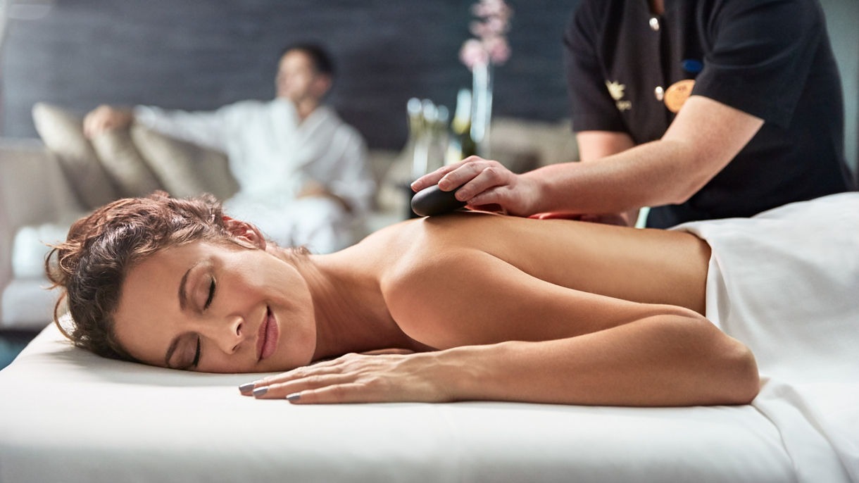 Hot Stone Massage on cruise