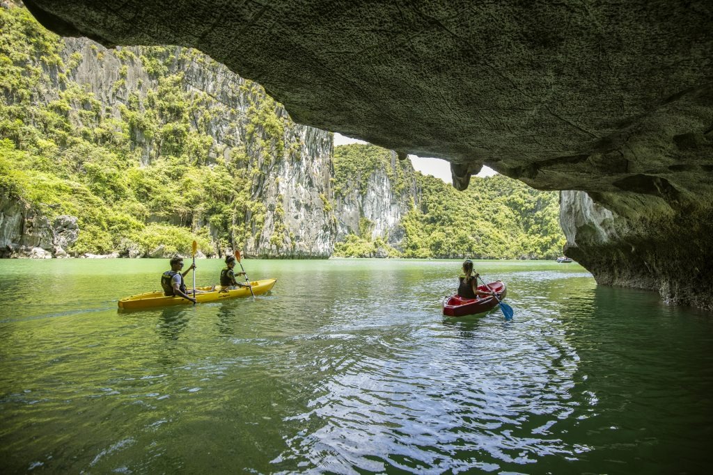 Natural beauty inside Luon Cave