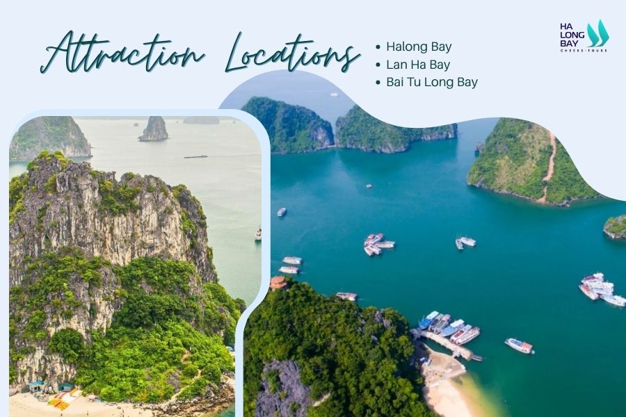 Attraction Locations influence Halong Bay cruise prices