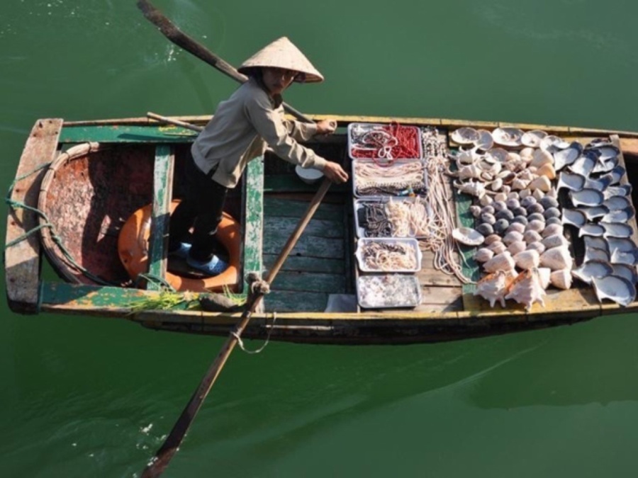 People in Halong Bay fishing villages
