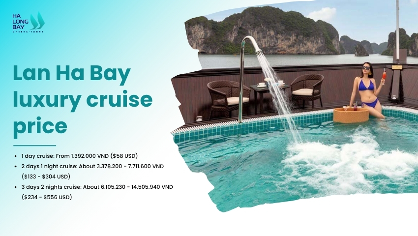 Lan Ha Bay luxury cruise price